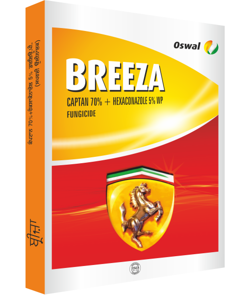Oswal Crop BREEZA - CAPTAN 70_ + HEXACONAZOLE 5_ WP