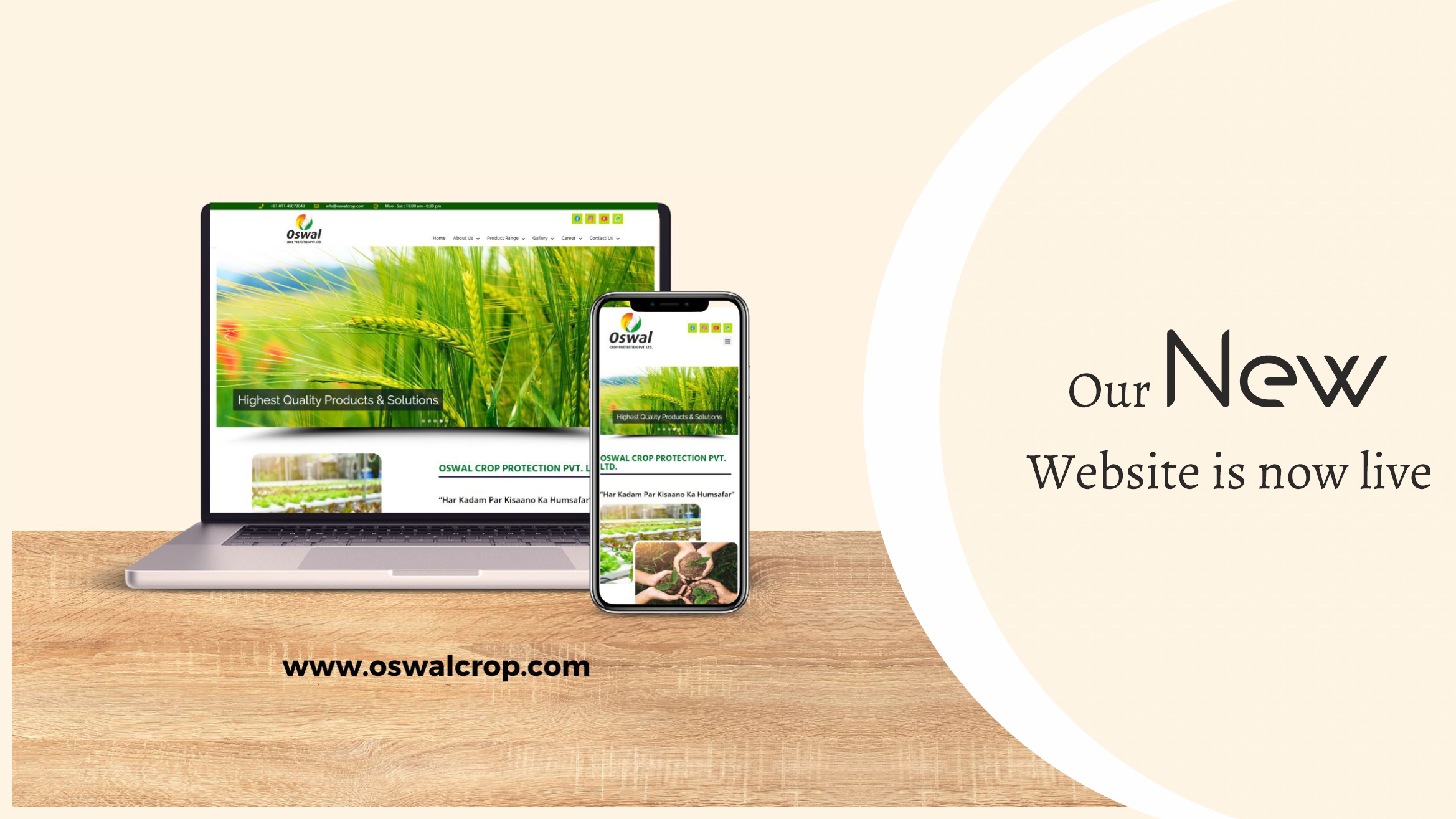 Oswal - Website Launch